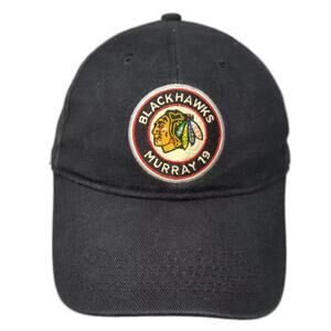 Chicago Blackhawks NHL Kick10 Black Cap One Size Dow Logo Murray 19 Hockey Hat